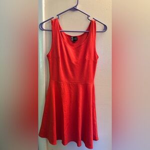 Orange mid level dress